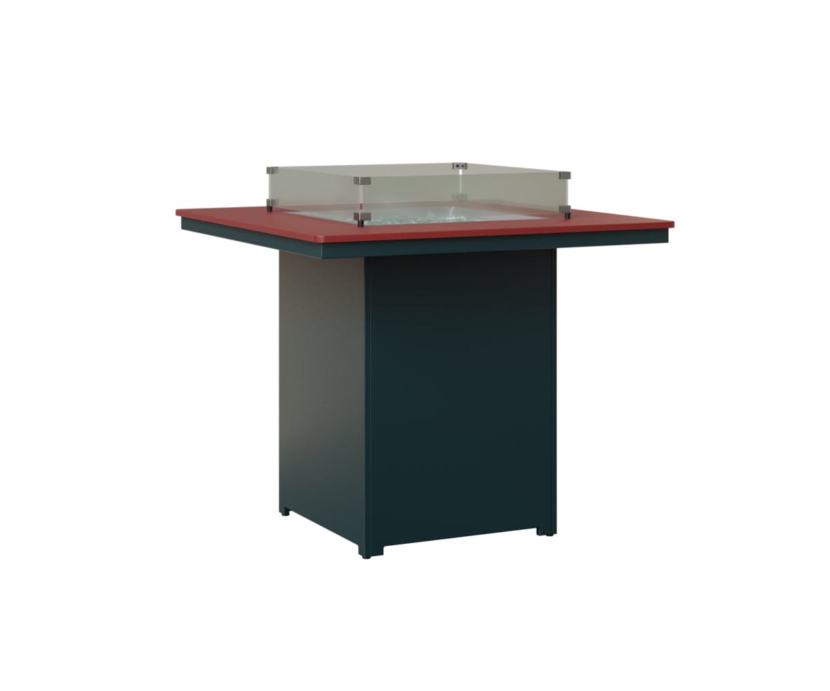 Numa 47" Sq Fire Table Bar Rockwood Outdoor Furniture MGP Red MGP Berry 
