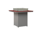 Numa 47" Sq Fire Table Bar Rockwood Outdoor Furniture MGP Red MGP Fog 