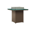 Numa 47" Sq Fire Table Bar Rockwood Outdoor Furniture MGP Teal MGP Clay 