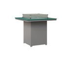 Numa 47" Sq Fire Table Bar Rockwood Outdoor Furniture MGP Teal MGP Fog 