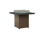 Numa 47" Sq Fire Table Counter Rockwood Outdoor Furniture MGP Berry MGP Clay 