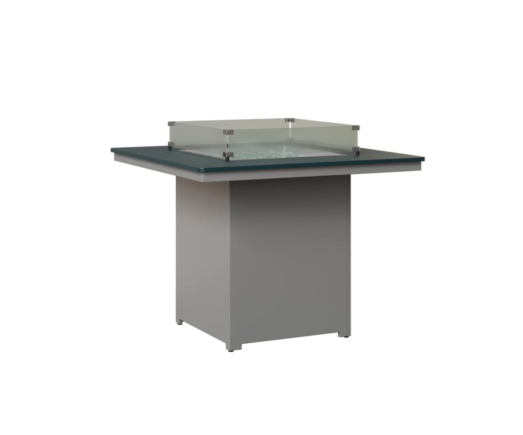 Numa 47" Sq Fire Table Counter Rockwood Outdoor Furniture MGP Berry MGP Fog 