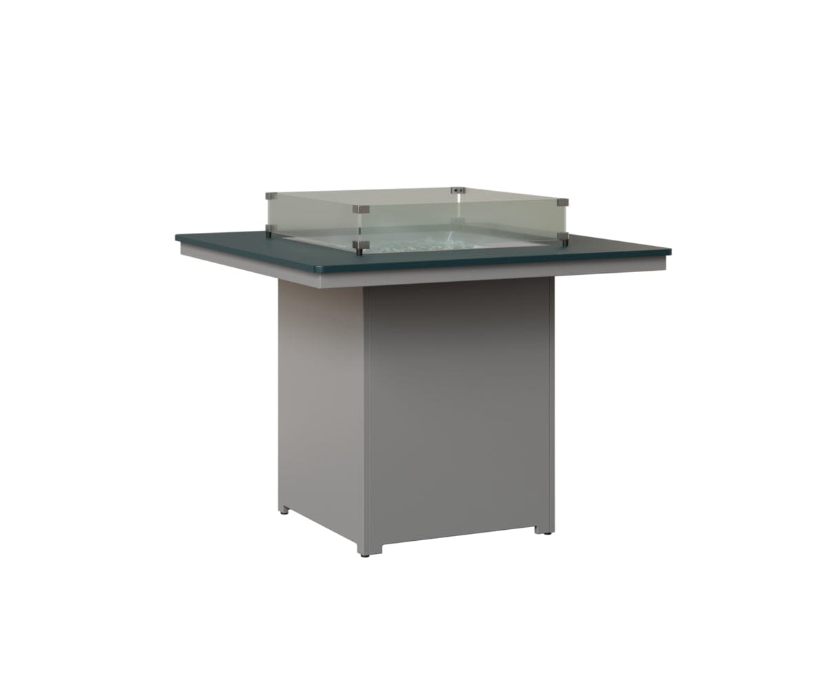Numa 47" Sq Fire Table Counter Rockwood Outdoor Furniture MGP Berry MGP Fog 