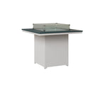 Numa 47" Sq Fire Table Counter Rockwood Outdoor Furniture MGP Berry MGP White 