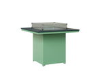 Numa 47" Sq Fire Table Counter Rockwood Outdoor Furniture MGP Berry MGP Mint 