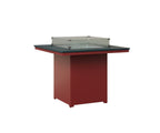 Numa 47" Sq Fire Table Counter Rockwood Outdoor Furniture MGP Berry MGP Red 