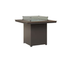 Numa 47" Sq Fire Table Counter Rockwood Outdoor Furniture Hammered Top: Bronze MGP Graphite 