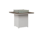 Numa 47" Sq Fire Table Counter Rockwood Outdoor Furniture Hammered Top: Bronze MGP White 