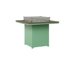 Numa 47" Sq Fire Table Counter Rockwood Outdoor Furniture MGP Clay MGP Mint 