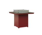 Numa 47" Sq Fire Table Counter Rockwood Outdoor Furniture MGP Clay MGP Red 