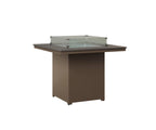 Numa 47" Sq Fire Table Counter Rockwood Outdoor Furniture MGP Graphite MGP Clay 