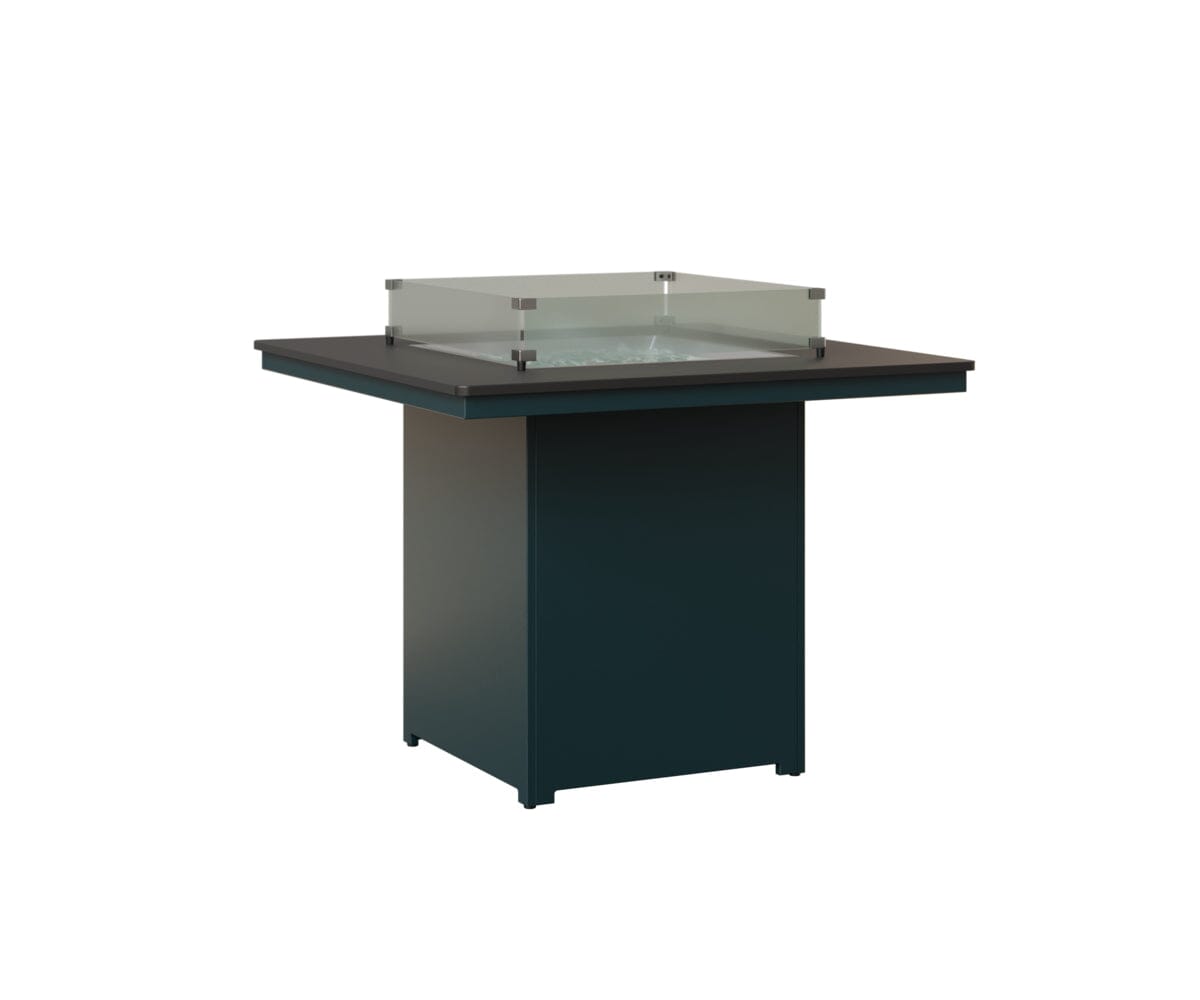 Numa 47" Sq Fire Table Counter Rockwood Outdoor Furniture MGP Black MGP Berry 
