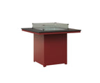 Numa 47" Sq Fire Table Counter Rockwood Outdoor Furniture MGP Black MGP Red 