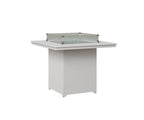 Numa 47" Sq Fire Table Counter Rockwood Outdoor Furniture MGP White MGP White 