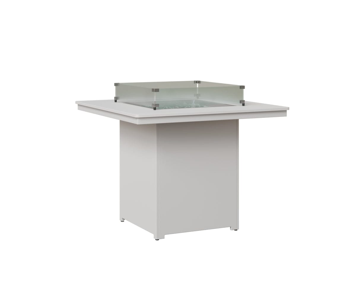 Numa 47" Sq Fire Table Counter Rockwood Outdoor Furniture MGP White MGP White 