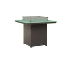 Numa 47" Sq Fire Table Counter Rockwood Outdoor Furniture MGP Mint MGP Graphite 