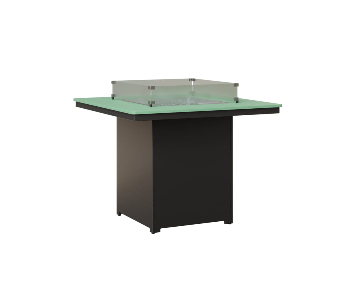 Numa 47" Sq Fire Table Counter Rockwood Outdoor Furniture MGP Mint MGP Black 