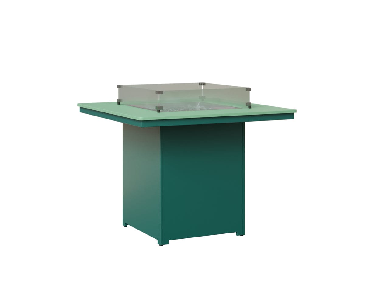 Numa 47" Sq Fire Table Counter Rockwood Outdoor Furniture MGP Mint MGP Teal 
