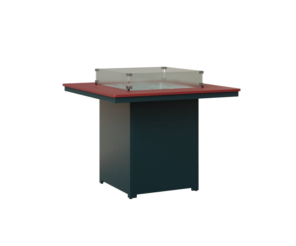Numa 47" Sq Fire Table Counter Rockwood Outdoor Furniture MGP Red MGP Berry 