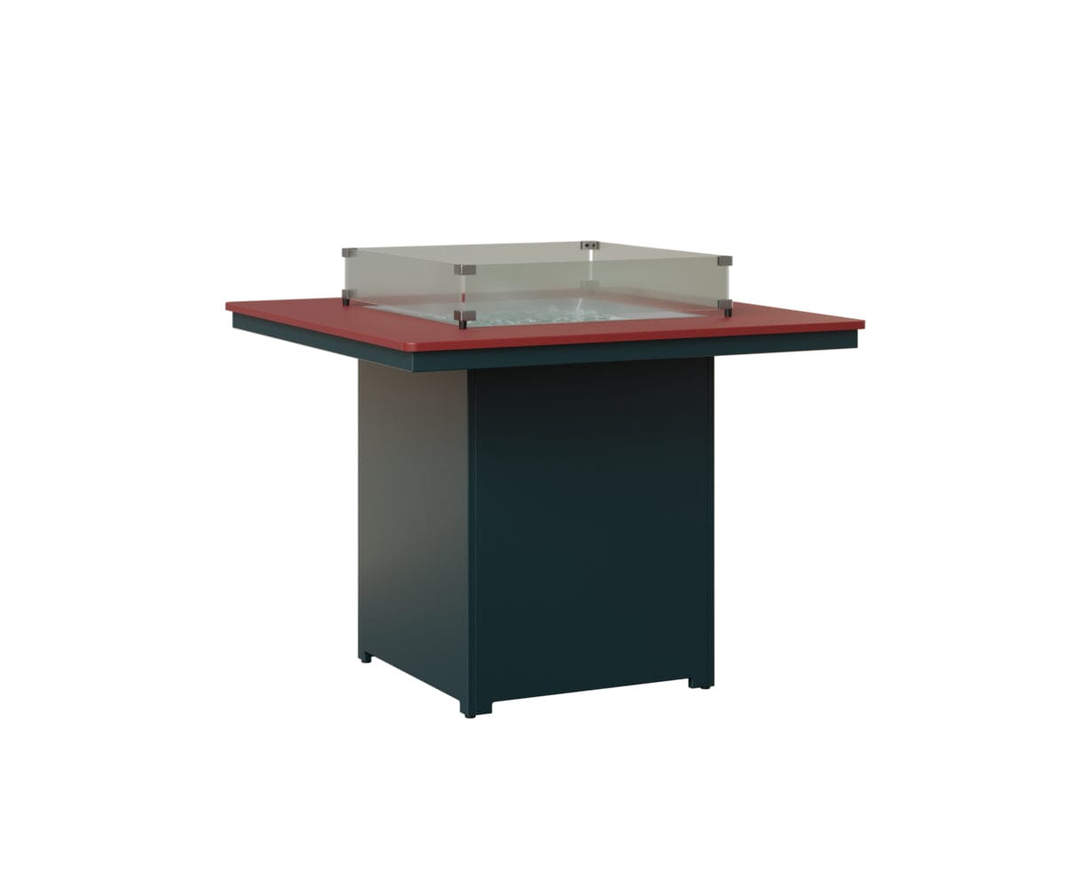 Numa 47" Sq Fire Table Counter Rockwood Outdoor Furniture MGP Red MGP Berry 