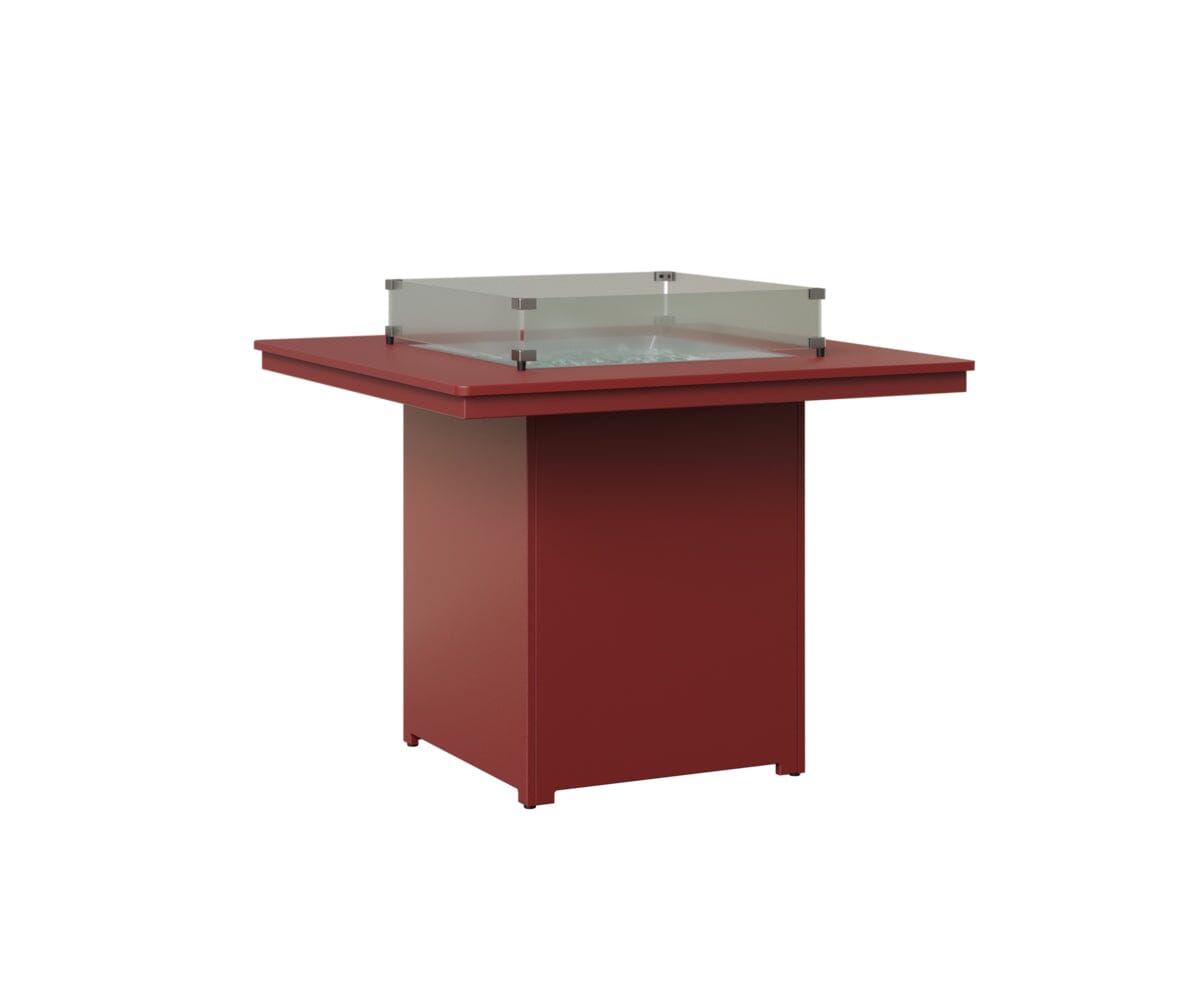 Numa 47" Sq Fire Table Counter Rockwood Outdoor Furniture MGP Red MGP Red 