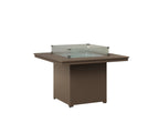 Numa 47" Sq Fire Table Dining Rockwood Outdoor Furniture 
