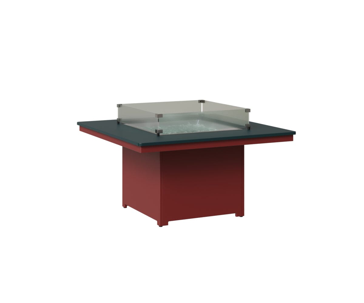 Numa 47" Sq Fire Pit Rockwood Outdoor Furniture MGP Berry MGP Red 