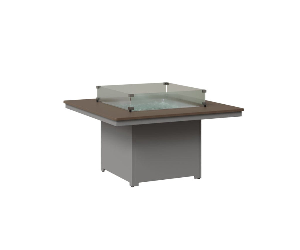 Numa 47" Sq Fire Pit Rockwood Outdoor Furniture Hammered Top: Bronze MGP Fog 
