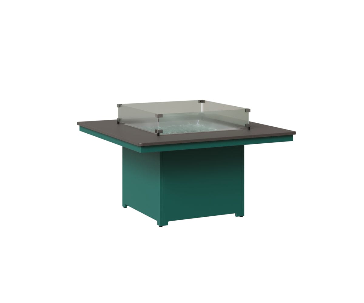 Numa 47" Sq Fire Pit Rockwood Outdoor Furniture MGP Graphite MGP Teal 