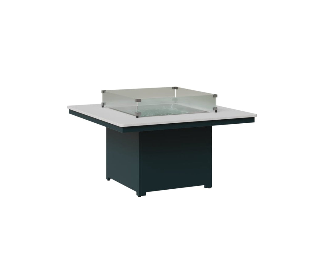 Numa 47" Sq Fire Pit Rockwood Outdoor Furniture MGP White MGP Berry 