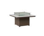 Numa 47" Sq Fire Pit Rockwood Outdoor Furniture MGP White MGP Clay 