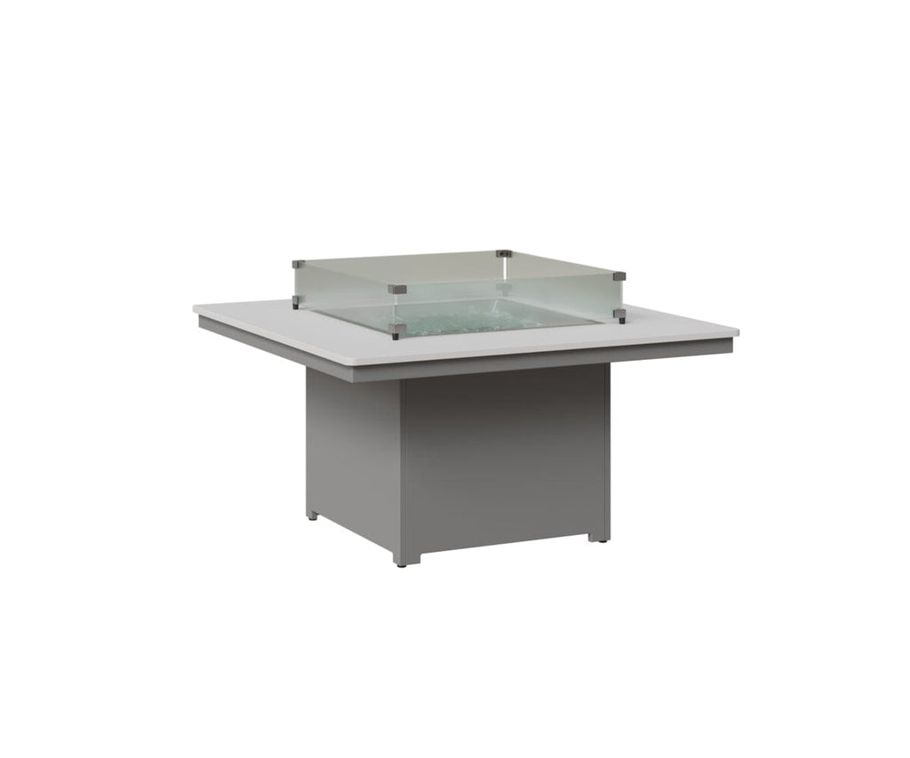 Numa 47" Sq Fire Pit Rockwood Outdoor Furniture MGP White MGP Fog 