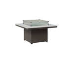 Numa 47" Sq Fire Pit Rockwood Outdoor Furniture MGP White MGP Graphite 