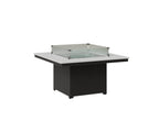 Numa 47" Sq Fire Pit Rockwood Outdoor Furniture MGP White MGP Black 