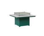 Numa 47" Sq Fire Pit Rockwood Outdoor Furniture MGP White MGP Teal 