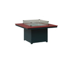 Numa 47" Sq Fire Pit Rockwood Outdoor Furniture MGP Red MGP Berry 