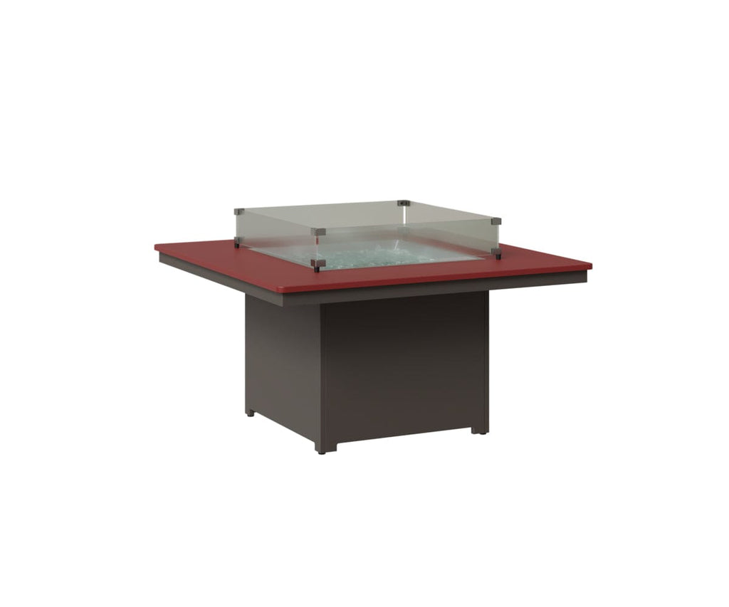 Numa 47" Sq Fire Pit Rockwood Outdoor Furniture MGP Red MGP Graphite 