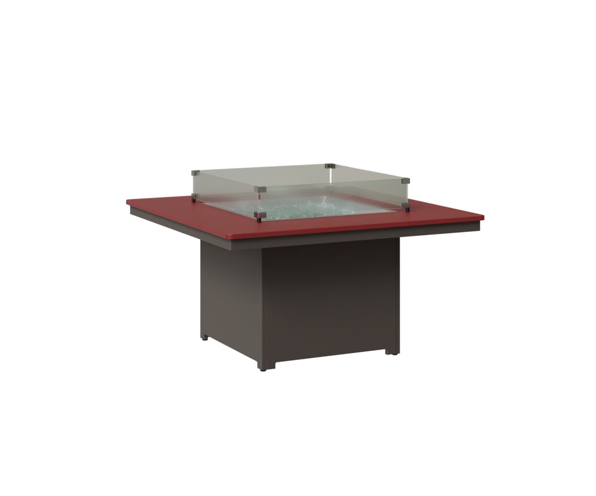 Numa 47" Sq Fire Pit Rockwood Outdoor Furniture MGP Red MGP Graphite 