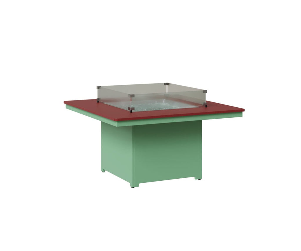 Numa 47" Sq Fire Pit Rockwood Outdoor Furniture MGP Red MGP Mint 