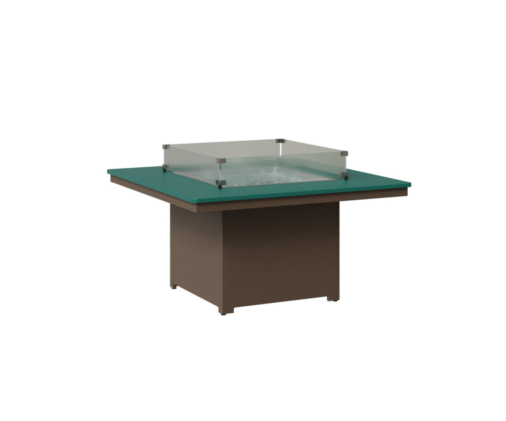 Numa 47" Sq Fire Pit Rockwood Outdoor Furniture MGP Teal MGP Clay 