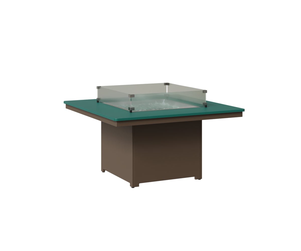 Numa 47" Sq Fire Pit Rockwood Outdoor Furniture MGP Teal MGP Clay 