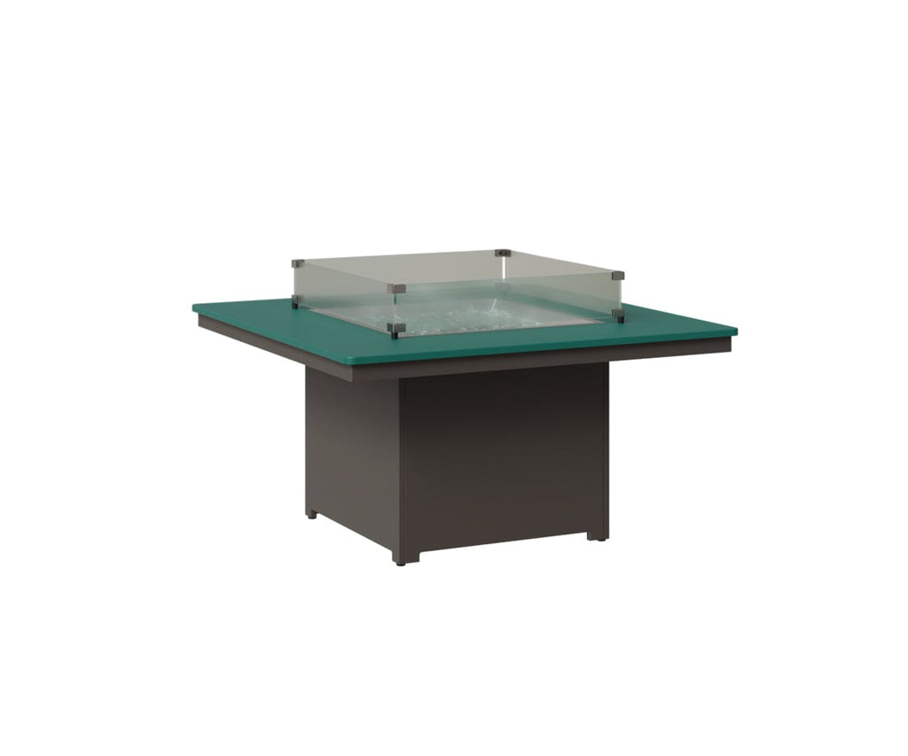 Numa 47" Sq Fire Pit Rockwood Outdoor Furniture MGP Teal MGP Graphite 