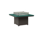 Numa 47" Sq Fire Pit Rockwood Outdoor Furniture MGP Teal MGP Graphite 