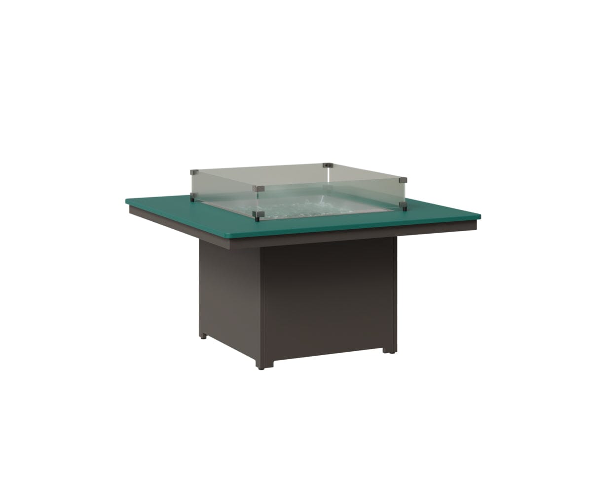Numa 47" Sq Fire Pit Rockwood Outdoor Furniture MGP Teal MGP Graphite 
