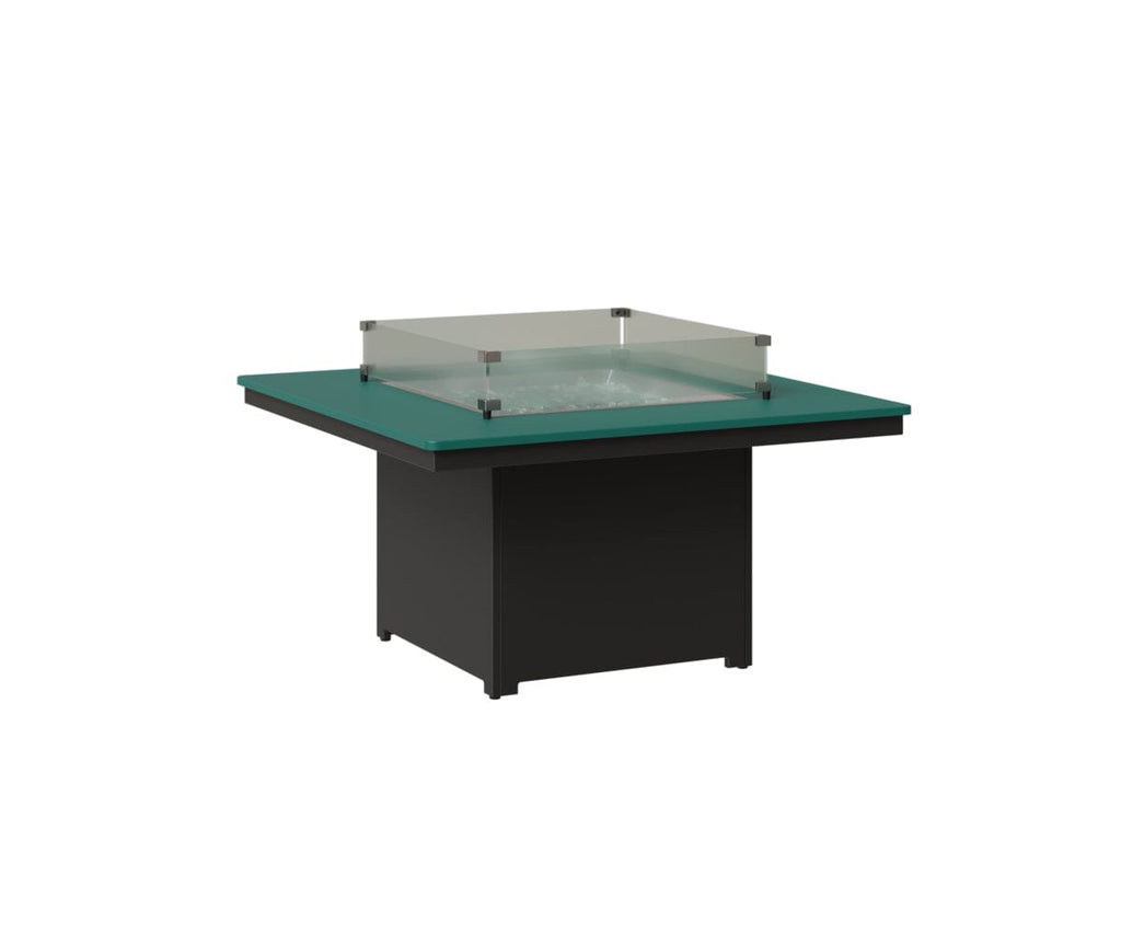 Numa 47" Sq Fire Pit Rockwood Outdoor Furniture MGP Teal MGP Black 