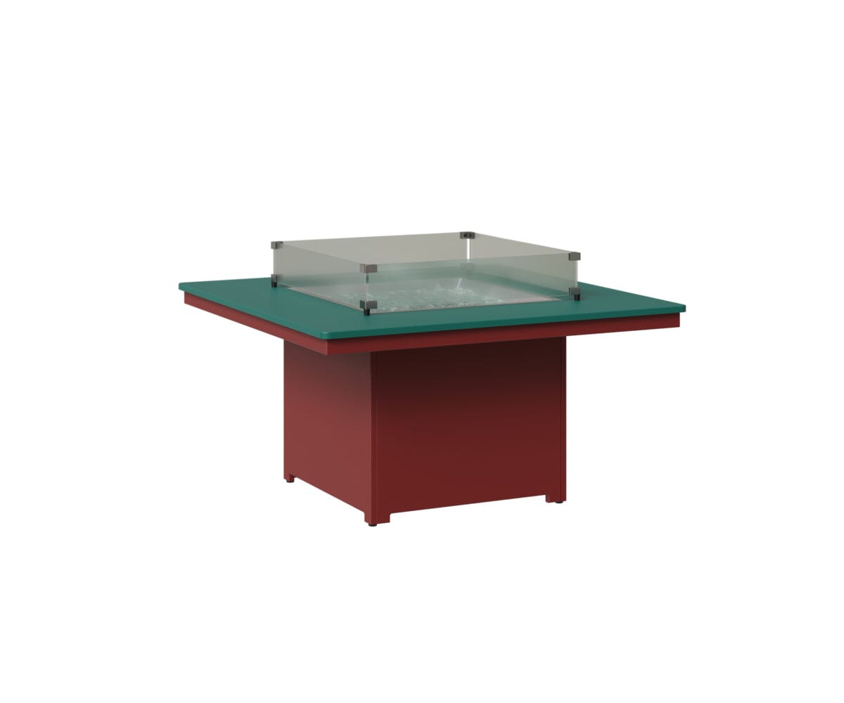 Numa 47" Sq Fire Pit Rockwood Outdoor Furniture MGP Teal MGP Red 