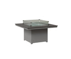 Numa 47" Sq Fire Pit Rockwood Outdoor Furniture Hammered Top: Stainless MGP Fog 