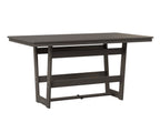 Hudson Hammered Finish 40" x 70" Rectangle Table - Counter Height Rockwood Outdoor Furniture 