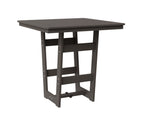 Hudson Hammered Finish 40" x 40" Square Table - Bar Height Rockwood Outdoor Furniture 