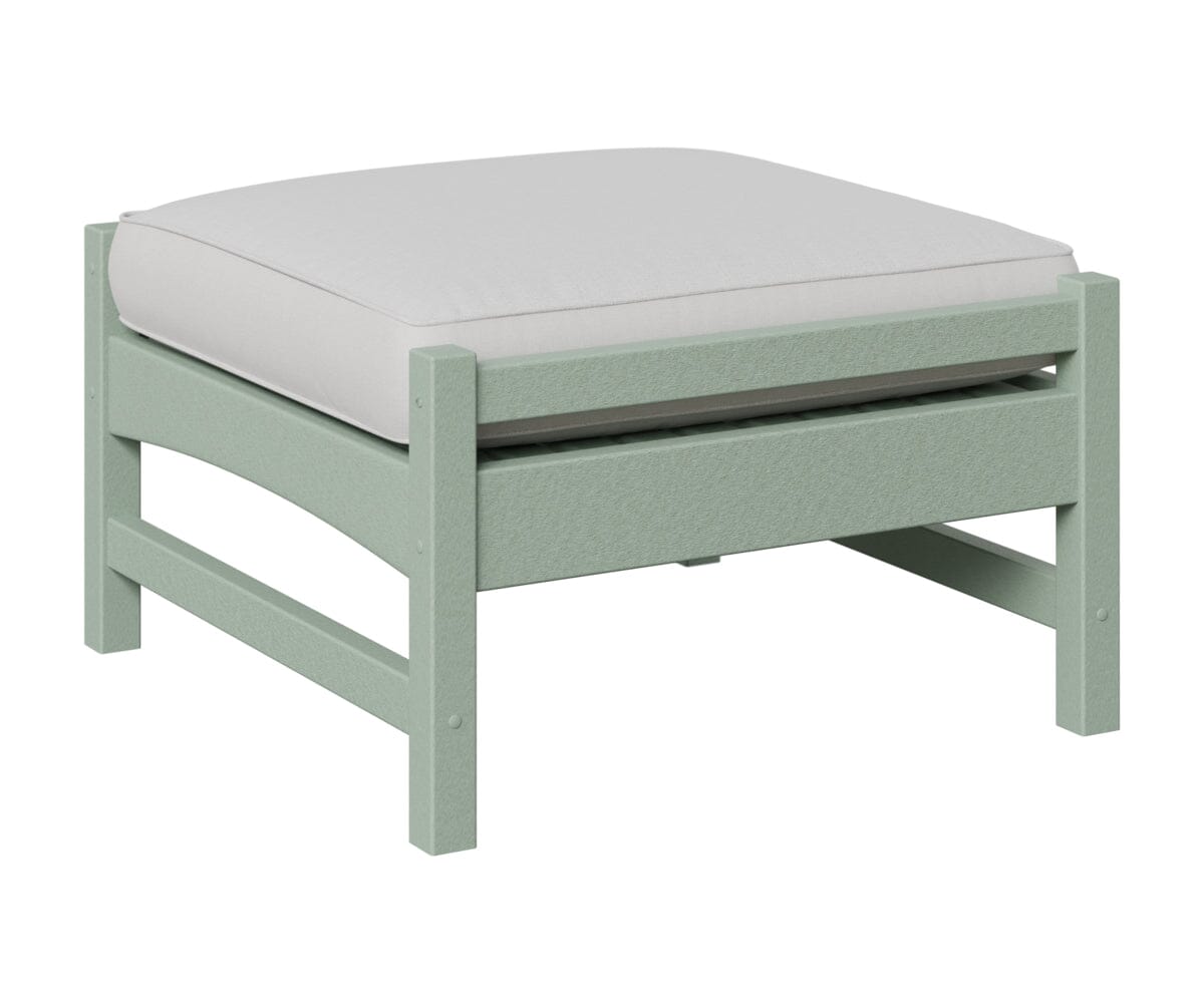 Camden Ottoman Rockwood Outdoor Furniture Seafoam 